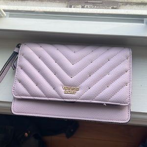 🌿 victoria secret pinkish purple wallet rhinestones